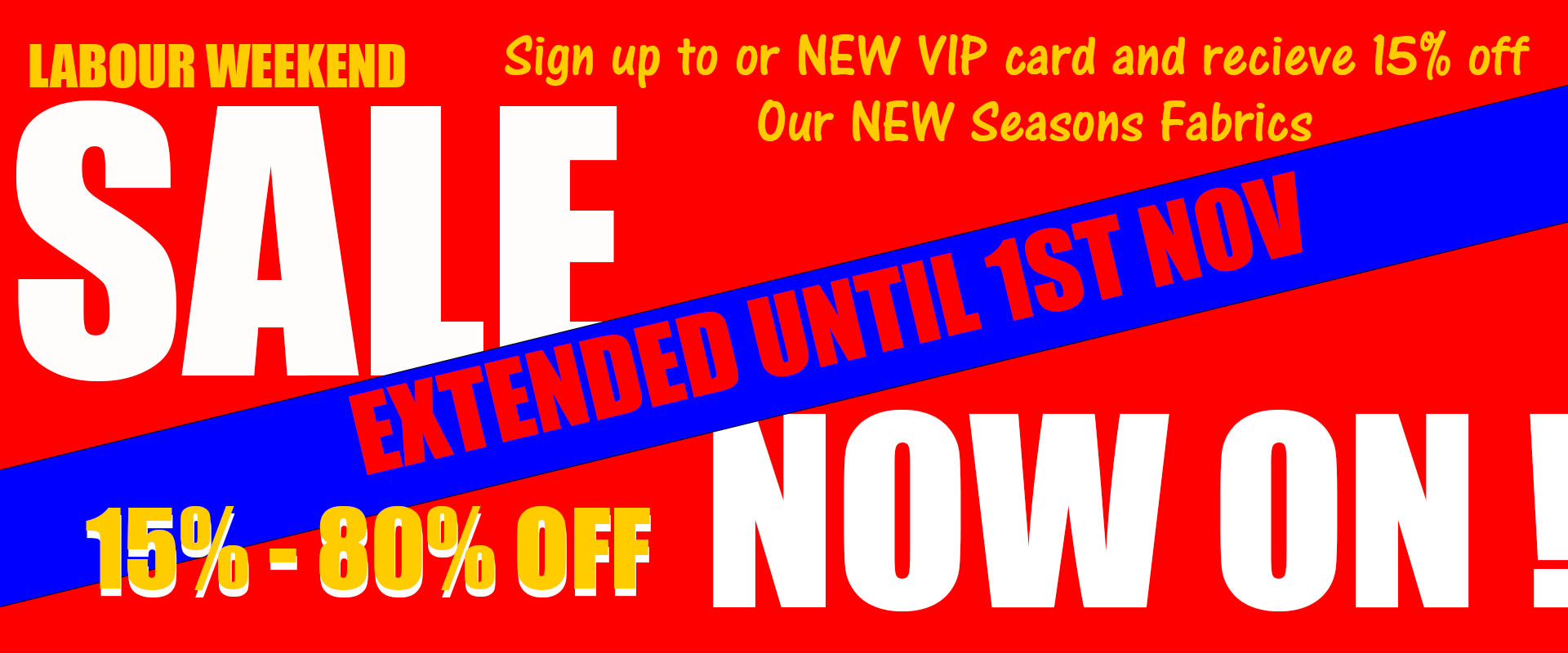 SALE NOW ON 15 80 EXTENDED