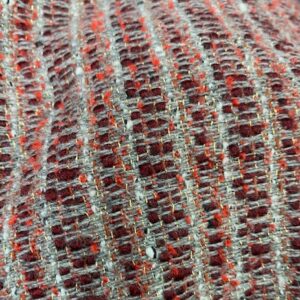 Jacketing - Red Riding Hood - 50% Wool - 50% Acrylic Jacketing - 150cm wide  Silver Thread - $30.00 per mtr