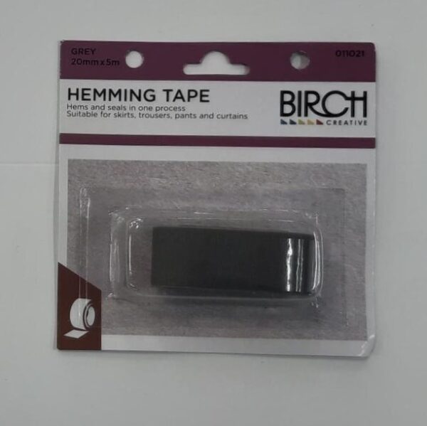 Birch Hemming Tape Grey 20mm x 5mtrs 022021 Moreland Fabrics