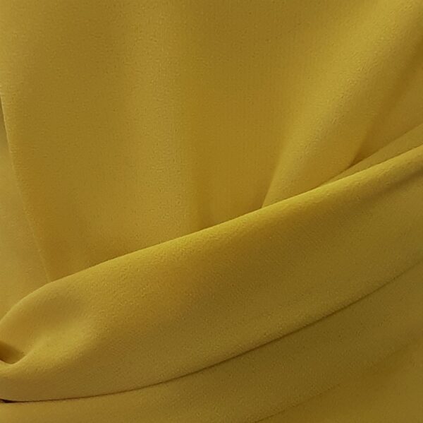 Georgette - Deep Yellow  - 100% Polyester - $14.00 per mtr - 150cm Wide
