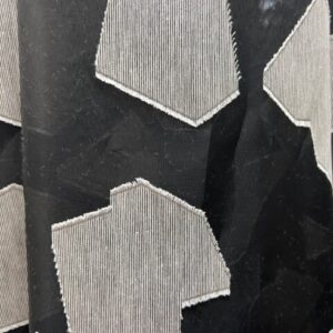 CP1 - Cotton Splotches over Black Polyester Sheer - 165cm wide - $21.00 PM