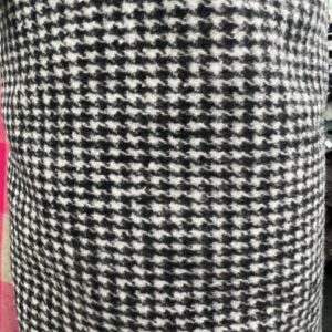 Wool Blend  - S9-X - Black and White Houndstooth Jacketing - 80% Wool - 20% Polyester - 152cm wide - $49.00 per mtr