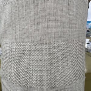 C122 - Curtaining - 100% Polyester - Linen Looking with 6cm stripes - 148cm wide - $15.00 per mtr