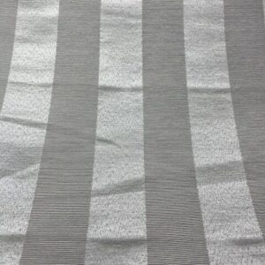 C134 - Curtaining - Warm White with 5cm Stripes - 145cm wide - 100% Polyester - $15.00 per mtr