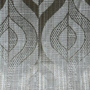 C148 - Curtaining - Tan and Cream Teardrop Design - 100% Polyester - 145cm wide - $15.00 per mtr