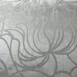 C85 - Curtaining - Deep Sage Green with Large flowers - 100% Polyester - 140cm wide - $15.00 per mtr