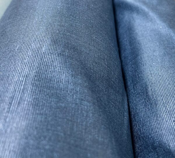 C110 - Curtaining - Dark Denim Blue - Linen looking BUT 100% Polyester - 145cm wide - $15.00 per mtr