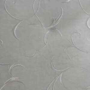 C196 - Curtaining - Cream with a cream swirl overlay - 142cm wide - 100% Polyester - $15.00 per mtr