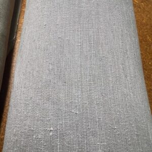 C201 - Curtaining - Silver with a slub,  looks like silk but is 100% Polyester- Very Striking - 140cm wide - $15.00 per mtr
