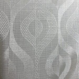 C203 - Curtaining - Cream with embossed Teardrops - 142cm wide - 100% Polyester - $15.00 per mtr