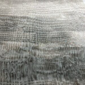 CS49 - 3 Mtr wide / drop Curtain Sheer - Designer Range - Border Print - Grey Skys - 100% Polyester Organza - $30.00 per mtr