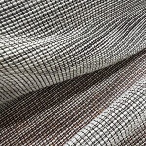 CS63 - 178cm Mtr Wide / Drop Curtain Sheer - Woven Tan and Cream - 100% Polyester - $15.00 per mtr