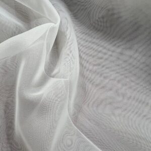 CS76 - 3 Mtr Wide / Drop Curtaining Sheer - Crisp White Organza - 100% Polyester - $30.00 per mtr