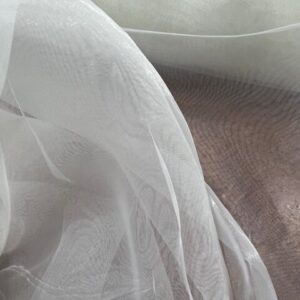 CS90 - 3 Mtr wide / Drop Curtaining Sheer - 100% Polyester Cream Organza - $30.00 per mtr