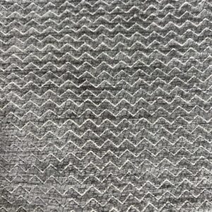 U155 - Upholstery - Designer Range - Infinity Steel - Zig Zag High Pile Charcoal - 45% Polyester / 55% Poly-Cotton - 145cm wide - $20.00 per mtr