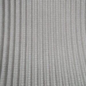 C267 - Curtaining - Background Angora - Textured Inverted Lines of Deep Cream - 100% Polyester - 143cm wide - $15.00 per mtr