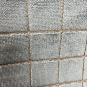 U170 - Upholstery - Caxton Opal - 5cm Velveteen Squares in a Opal Green Colouring - Designer Range Upholstery - 143cm wide - 100% Polyester - $20.00 per mtr