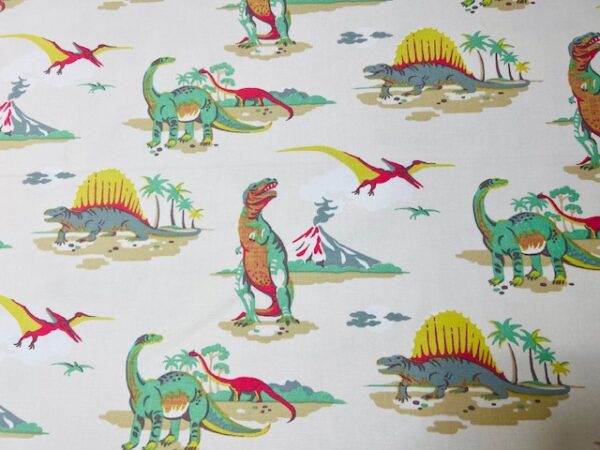 C331 - Designer Range Curtaining - Dinosaurs - 100% Cotton - 142cm wide - $28.00 per mtr