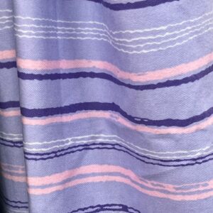 Wincyette  - #8 - 100% Brushed Cotton - Purple, Pink and White Wonky Strips on Lovely Lilac - 150cm wide - $14.00 per mtr