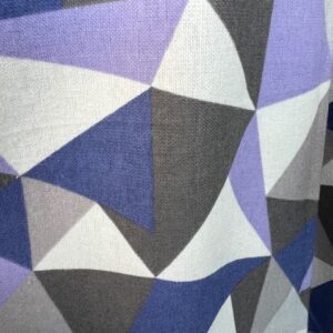 Wincyette - #13 - 100% Brushed Cotton - Abstract Triangles of Purple, Lilac, and Grey - 150cm wide - $14.00 per mtr