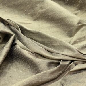 Dupion Silk - (1) - Antique Gold shot with a hint of Black - with slub - 140cm wide - $39.00 per mtr