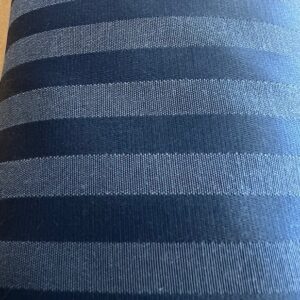 C491 - Curtaining - Navy and Blue 5mm Stripes - 100% Polyester - 142cm wide - Stunning - $15.00 per mtr