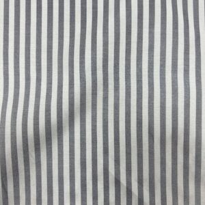 Dress Lining - #72 - 5mm Stripes of Grey and White - 112cm wide - 100% Polyester Taffeta Lining - $8.99 per mtr