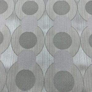 Curtaining (I) - Textured Circle on different shades of Grey - 140cm wide - 100% Polyester - $8.00 special