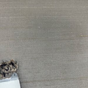 Curtaining (M) - Thermal backed Curtaining Dark Chocolate Brown with a crossways slub - 142cm wide - 100% Polyester - b Grade - $8.00 special