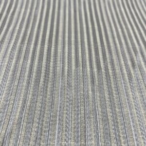 Curtaining (O) - Pewter and Lemon Fine Striped Curtaining - 100% Polyester - 142cm wide - $8.00 special