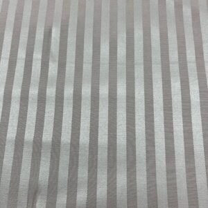 Curtaining (S) - Mid Brown two toned Stripes - 148cm wide - 100% Polyester - $8.00 special