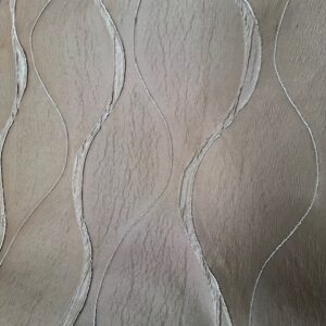 Curtaining (DD) - Chicane Rust with Blue on the textured Tear drops- 100% Polyester - 140cm wide - $8.00 pm Special