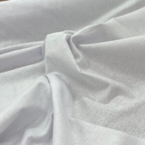 Q12 - Linen / Cotton Dress Blend - Crisp White -50% Linen - 50% Cotton - 155cm wide - $18.00 per mtr
