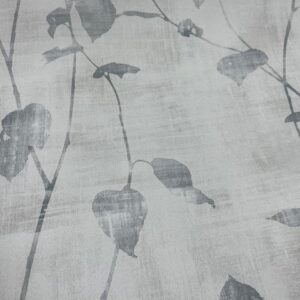 C463 -"NEW "-  Triple Weave Curtaining / Lining - Linfield Mist - Patterned Leave in Blue Grey - 100% Polyester - 153cm wide - $20.00 per mtr