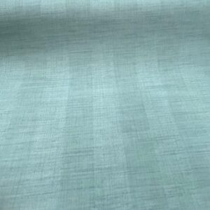 C464-"NEW "-  Curtaining - Tasman Cypress - 1 Pass Coated  - Blue Green with 6cm textured stripes 100% Polyester - 155cm wide - $20.00 per mtr