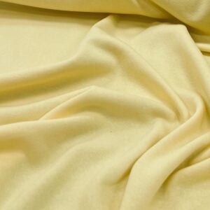 Sweat Shirting - SS-19 - Butter Yellow - 50% Cotton - 50% Polyester  - 260 / 300 GSM - 165cm wide - $16.00 per mtr