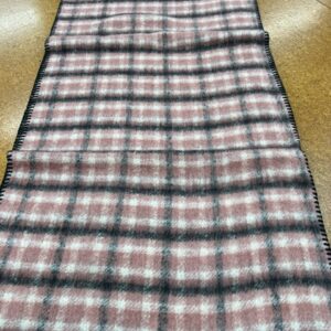 Scarves - GG - Tartan  -Rich Brown, Black and White - Knitted edge  - 20% Cashmere / 80% Polyester - 180cm long x 52cm wide - Super Soft and No two are the same - $29.00 each