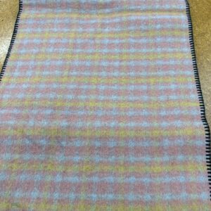 Scarves - HH - Tartan  -Pink, Yellow and White - Knitted edge  - 20% Cashmere / 80% Polyester - 180cm long x 52cm wide - Super Soft and No two are the same - $29.00 each