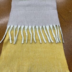 Scarves - I -  Mustard Yellow on end - Lilac this other  - 20% Cashmere / 80% Polyester - 180cm long x 52cm wide - Super Soft and No two are the same - $29.00 each