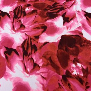 PS19 - Poly / Spandex - Stunning !! -Large Flowers of Hot and Soft Pink - 90% Polyester / 10% Spandex - 155cm wide - $22.00 per mtr
