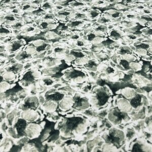 PS32 - Poly / Spandex - Sweet Poppies in Two Toned Moss Green " Love this ONE !! - 90% Polyester / 10% Spandex - 155cm wide - $18.00 pm