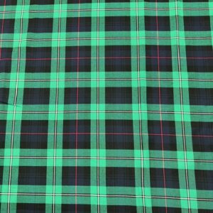 BC-3 - Brushed Cotton - Green, Navy Check with a White and Hot Pink Pin Stripe - 100% Brushed Cotton - 150cm wide - $18.00 per mtr