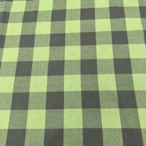 BC-9 - Brushed Cotton -  Olive and Grey Large Checks - 100% Brushed Cotton - 147cm wide - $18.00 per mtr