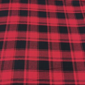 BC-13 - 100% Cotton Shirting - Large Check of True Red and Black - 100% Cotton - 148cm wide - $16.00 per mt