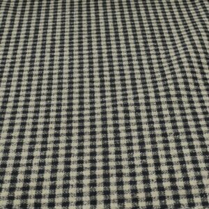 W37 -  Wool / Blend - Brown and Black 5mm Square Checks  - 10% Wool - 90% Polyester Jacketing - 155cm wide - $29.00 per mtr