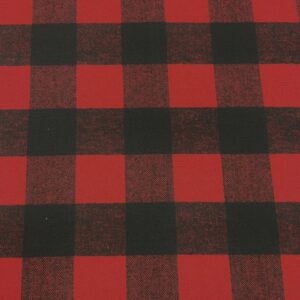W54 - Wool Jacketing - Large Checks of Red and Black  - Very Striking - 50% Wool / 50% Polyester - 150cm wide - $39.00 per mtr