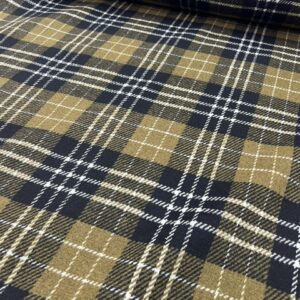 W60 - Wool Jacketing - Extremely Thick  - Black and Deep Olive with Pinstripe in White -  50% Wool / 50% Polyester - 152cm wide - $49.00 per mtr