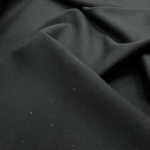 Wool Double Knit - DK1 - Black - Beautiful Fashion Knits - 20% Wool, 10% Spandex, 70% Polyester - 165cm wide - $25.00 pm
