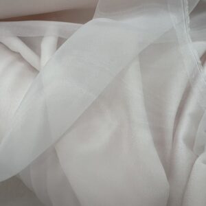 Organza Shimmering - Very Light Blush - Gorgeous - Goes well with the Chaumeise Blush - 150cm wide - 100% Polyester - $15.00 per mtr