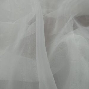 Organza - IV03 - Light Weight Ivory Shimmering Organza - 100% Polyester - 155cm wide - $15.00 per mtr